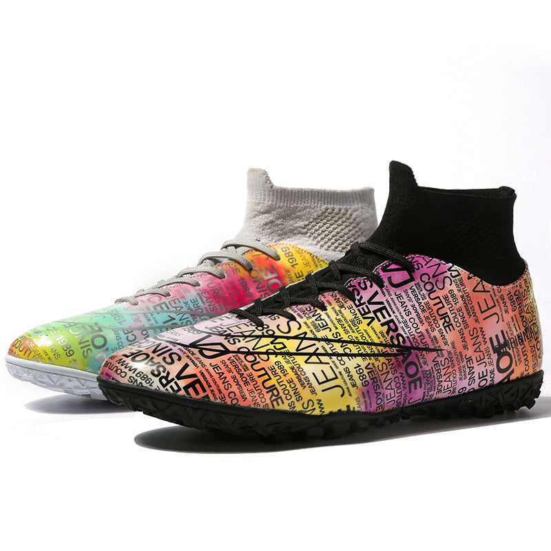 High-Top Soccer Shoes for Boys and Girls with TF Studs