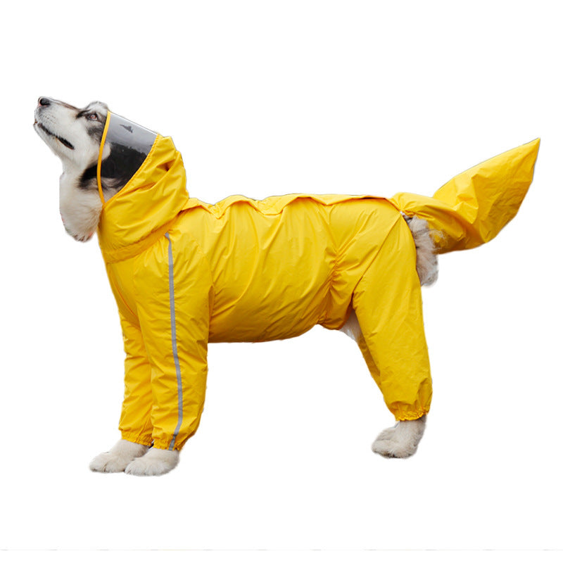 Pet Raincoat with Tail Cover