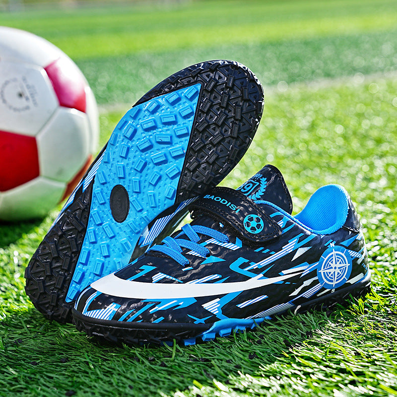 Children’s Velcro Football Shoes with Spikes for Sports Activities