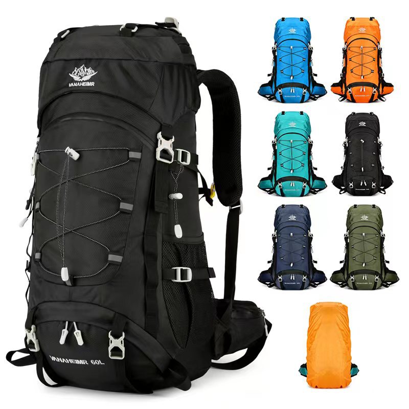 60L Hiking Camping Backpack Large Capacity Outdoor Sports Bag
