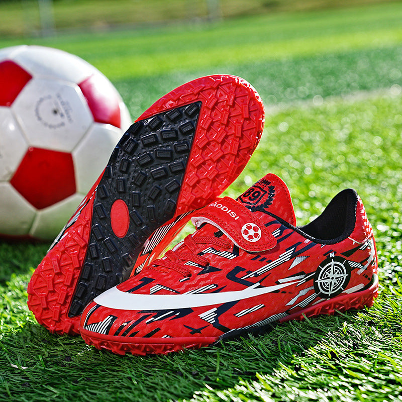 Children’s Velcro Football Shoes with Spikes for Sports Activities