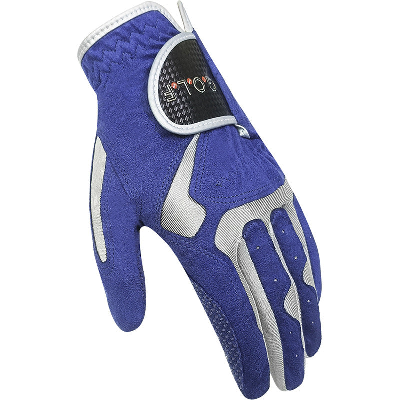 Breathable Microfiber Golf Gloves with Non-Slip Grip Particles
