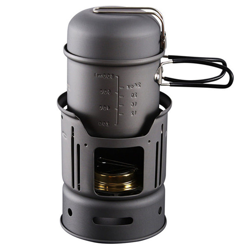 Compact Outdoor Camping Cookware Set for Portable Cooking