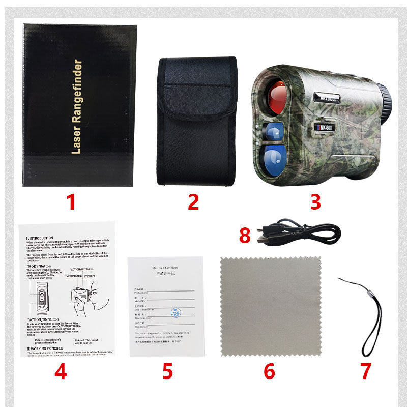 Camouflage Golf Rangefinder Hunting Version with 1000m Range