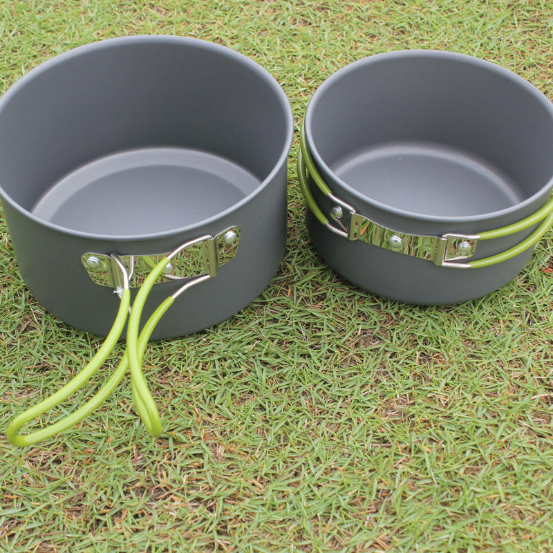 Outdoor Portable Non-Stick Cookware Set for 2–3 People Camping and Hiking