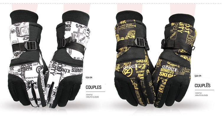 Insulated Winter Ski Gloves for Cold Weather and Snow Sports
