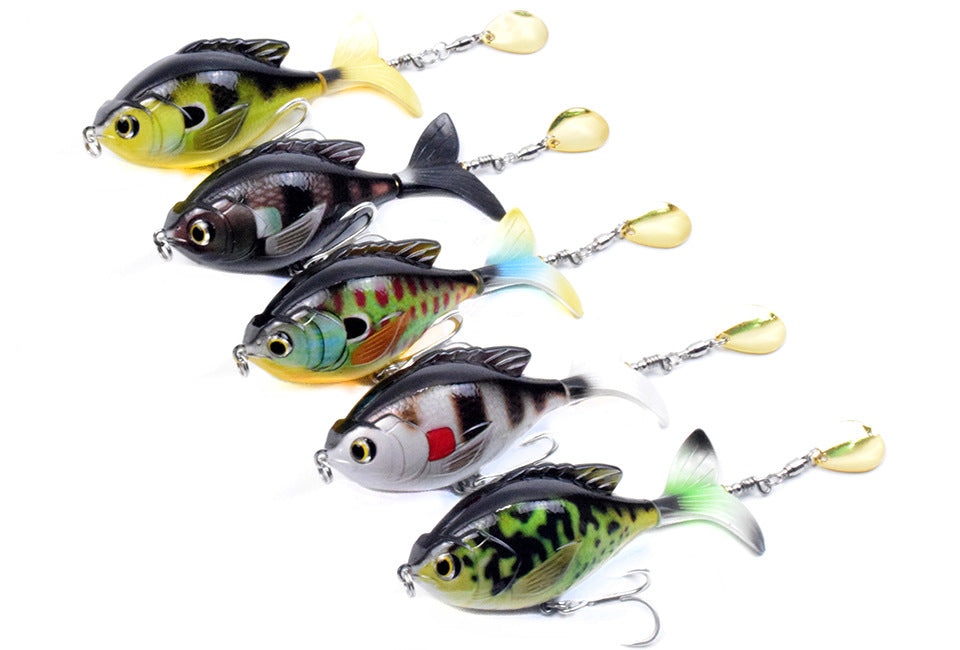 Tractor-Style Fishing Lure for Freshwater and Saltwater Fishing