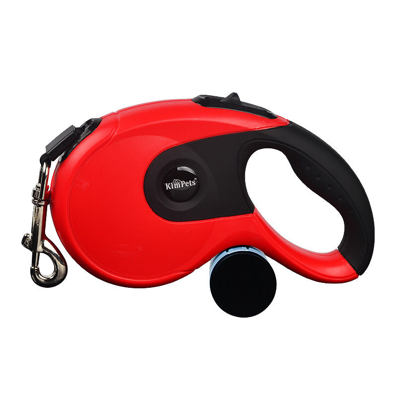 Automatic Retractable Pet Leash with One-Button Lock