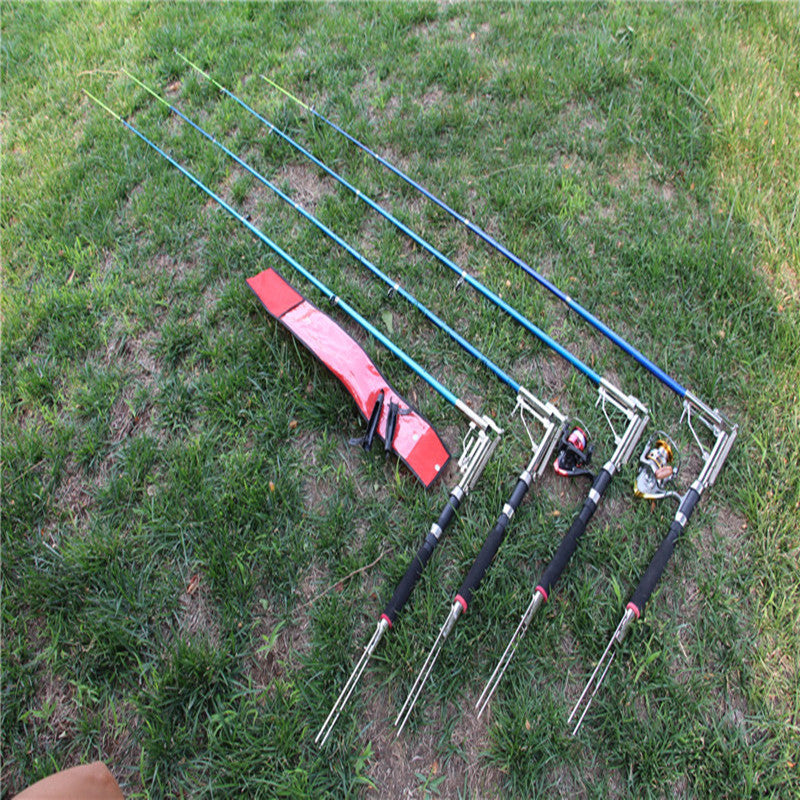 Automatic Fishing Rod Set with Spring Rod, Support, and Full Accessories
