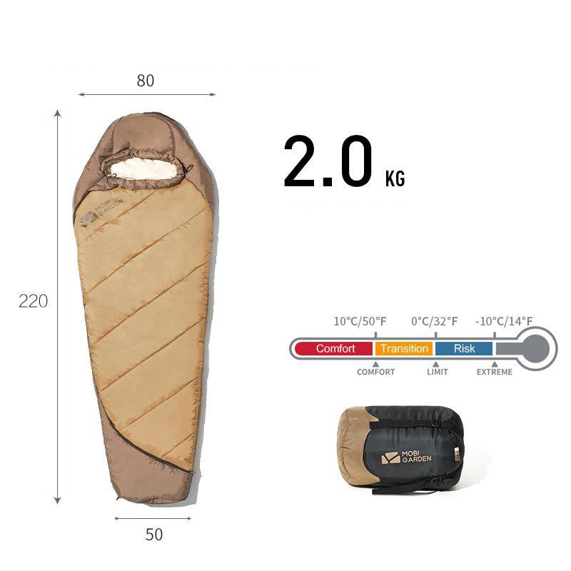 Thickened Mummy Sleeping Bag for Winter Outdoor Camping