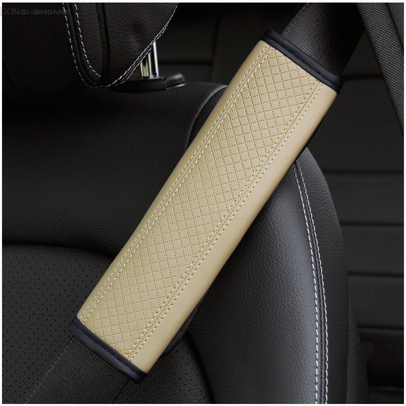 Fiber Leather Car Seat Belt Shoulder Guard Protective Cover