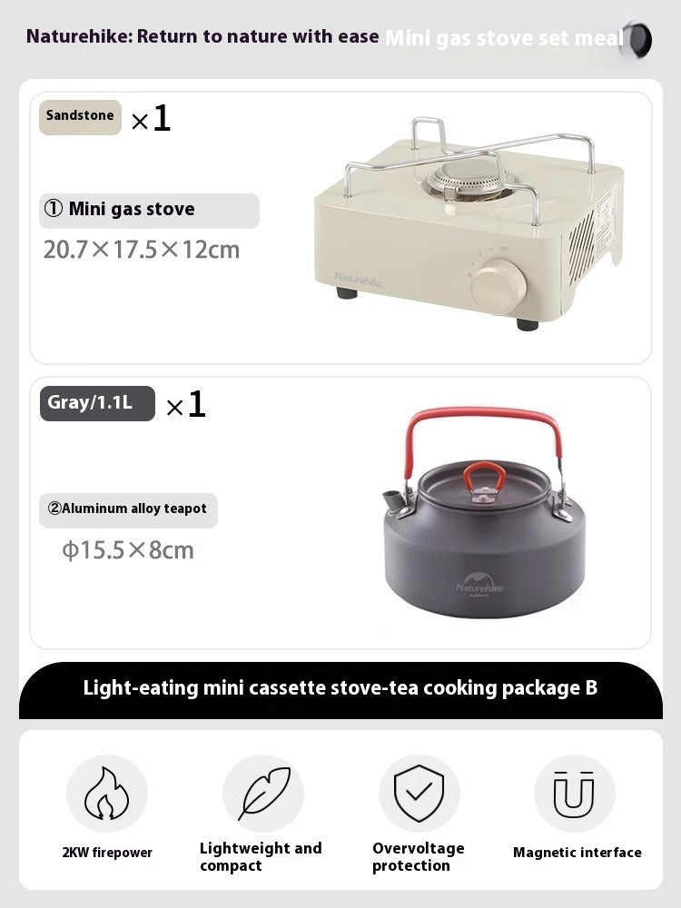Mini Portable Gas Stove for Outdoor Camping and Cooking
