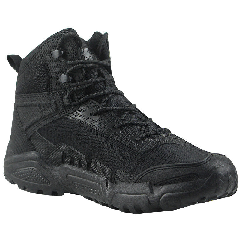 Men's Ultralight Mid-Tube Combat Boots Tactical Desert Hiking Shoes