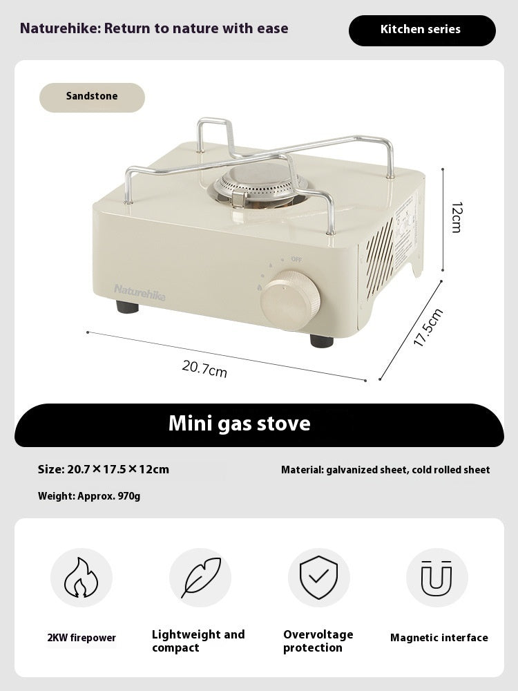 Mini Portable Gas Stove for Outdoor Camping and Cooking