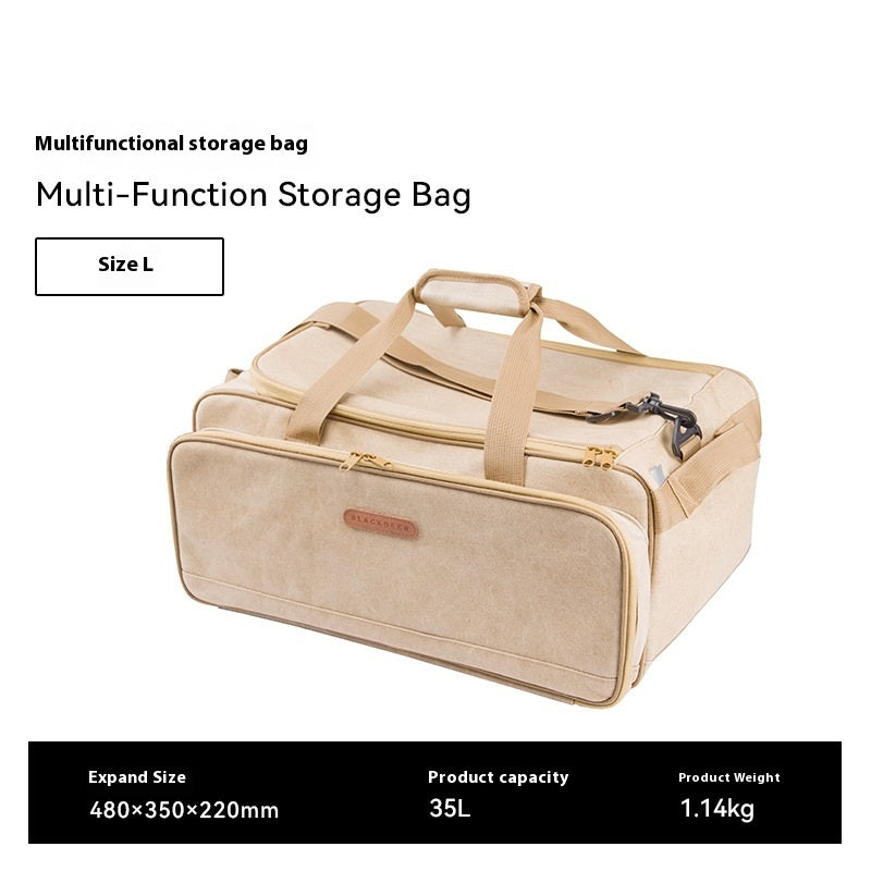 Outdoor Camping Thickened Tableware Set with Gas Stove, Cookware, and Picnic Bag