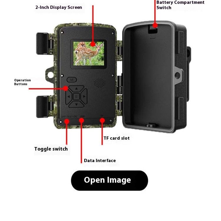 DL003 1080P HD Hunting Camera for Outdoor Wildlife Tracking