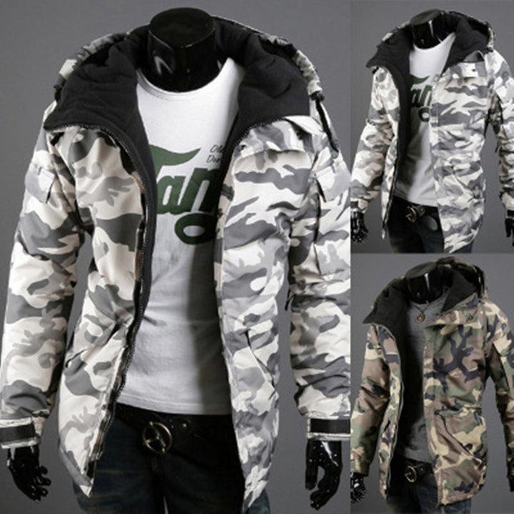 Men's Camouflage Casual Hooded Jacket