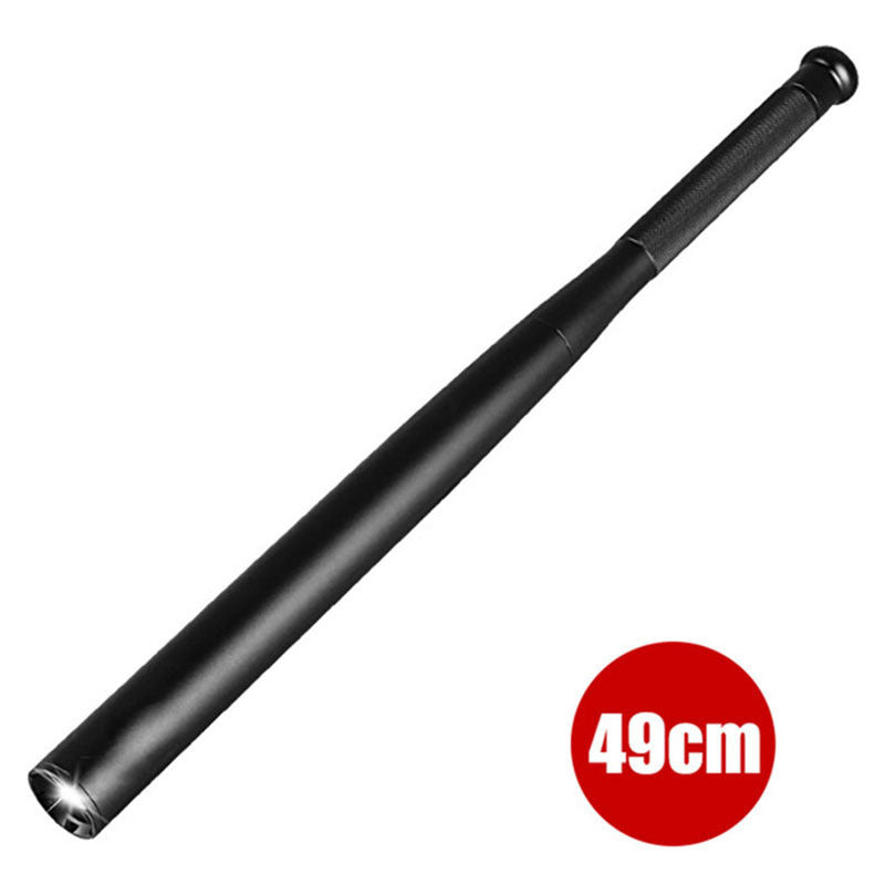 Flashlight With Defensive Baseball Bat