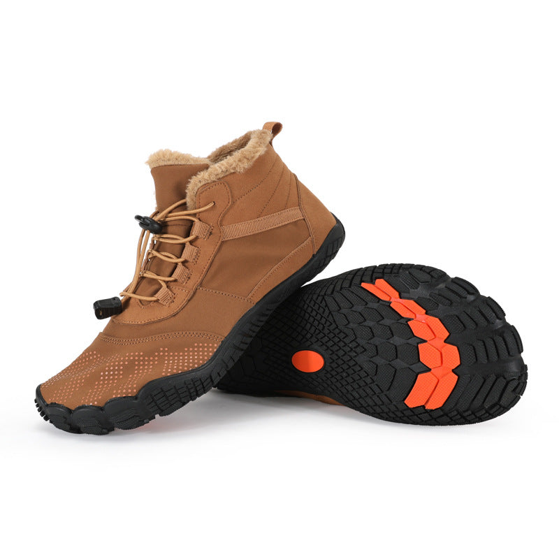 Men's Waterproof Fleece Lined Non-Slip Winter Hiking Shoes