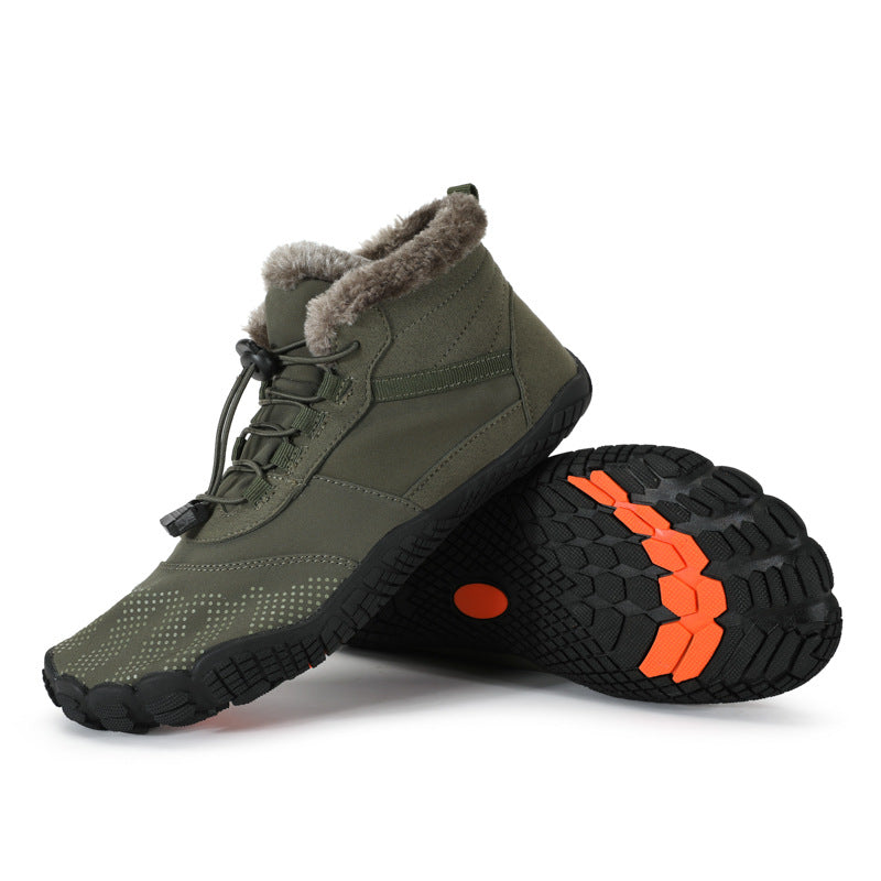 Men's Waterproof Fleece Lined Non-Slip Winter Hiking Shoes
