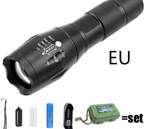 Rechargeable Super Bright Mini Flashlight Waterproof Outdoor Self-Defense
