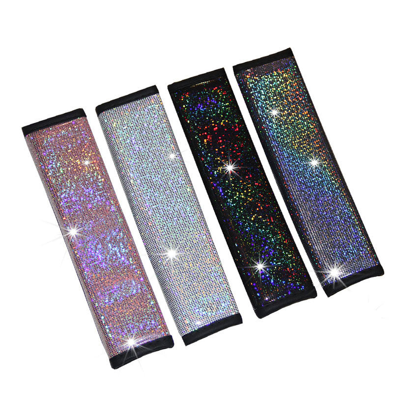Colorful Star Gilded Leather Car Seat Belt Shoulder Cover