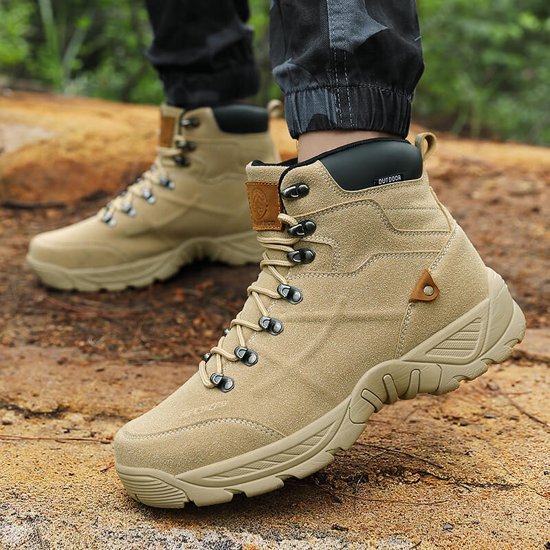 Men's Mid High Top Winter Mountaineering Hiking Boots