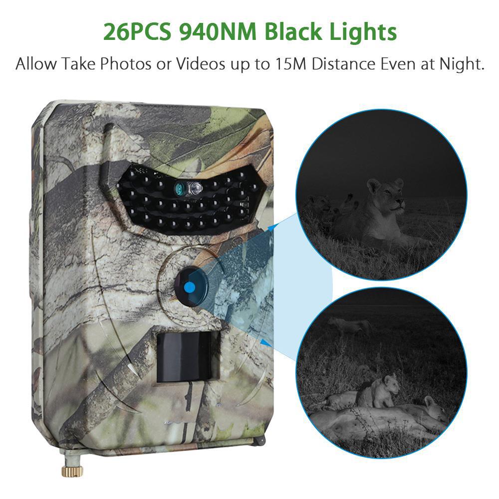 1080P Trail Game Camera with PIR Sensor and Night Vision