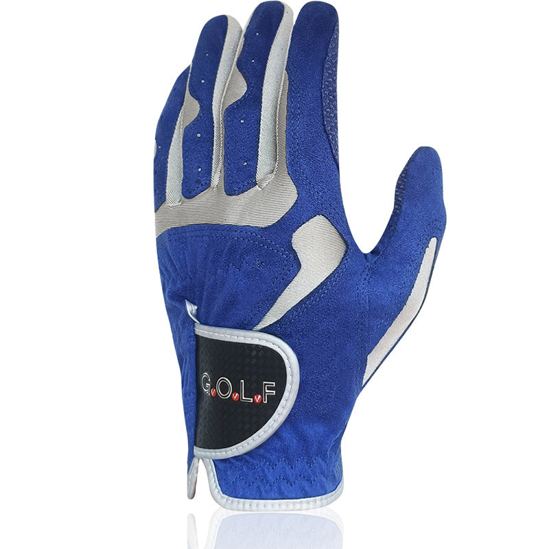 Breathable Microfiber Golf Gloves with Non-Slip Grip Particles