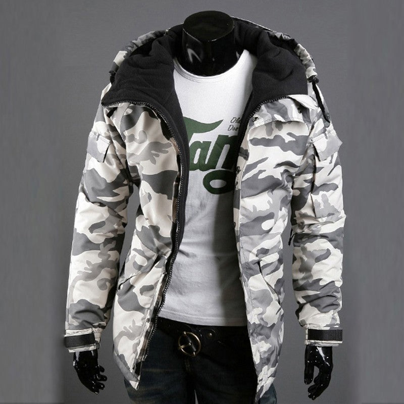 Men's Camouflage Casual Hooded Jacket