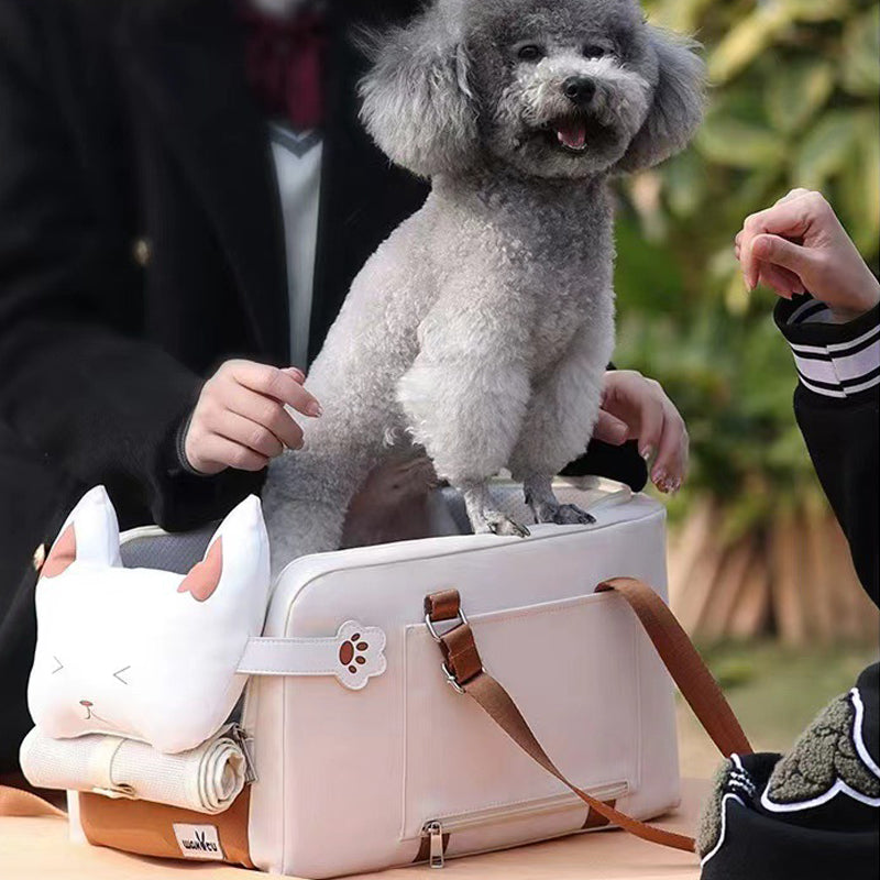 One-Shoulder Portable Outdoor Pet Travel and Bed Case