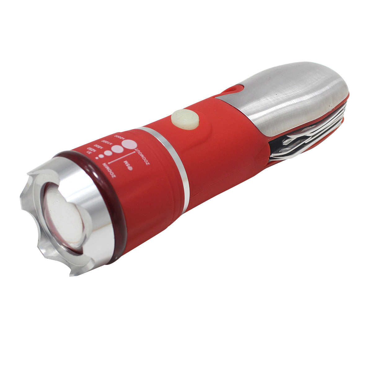 Outdoor Camping Led Flashlight Multi-function Safe Escape Hammer
