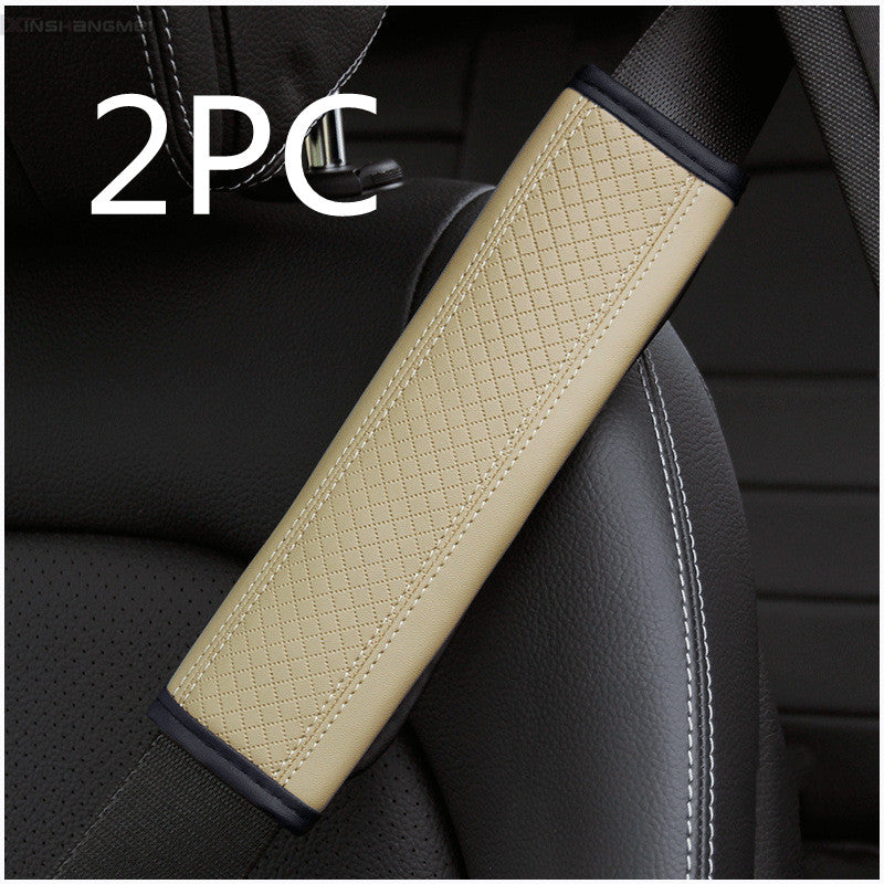Fiber Leather Car Seat Belt Shoulder Guard Protective Cover