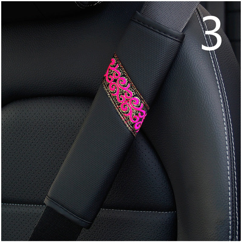 Ethnic Style Seat Belt Shoulder Cover For All Seasons