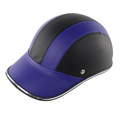 Baseball Cap Leather Helmet