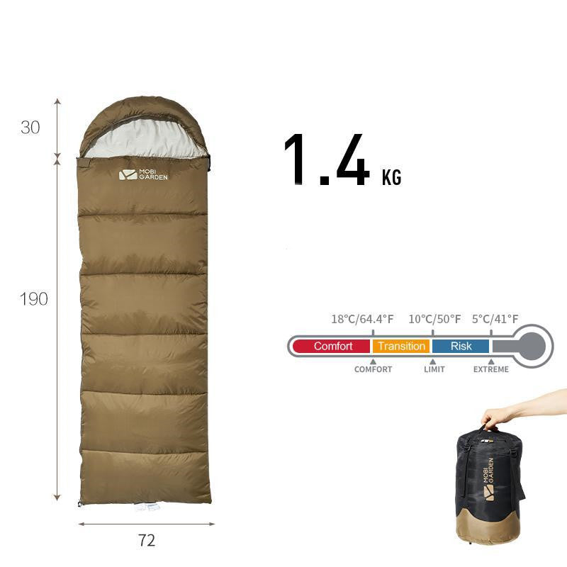Thickened Mummy Sleeping Bag for Winter Outdoor Camping
