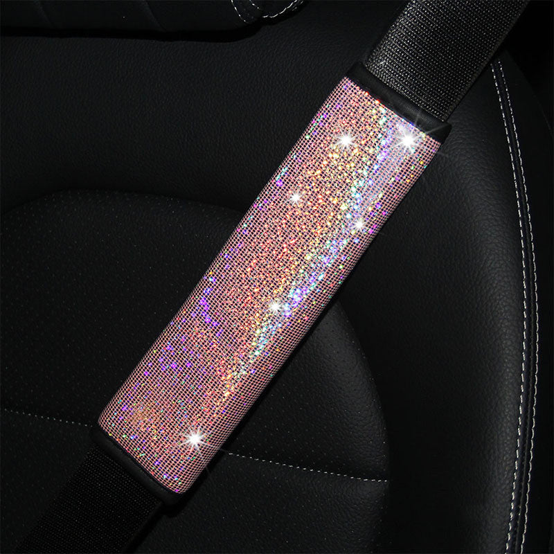 Colorful Star Gilded Leather Car Seat Belt Shoulder Cover