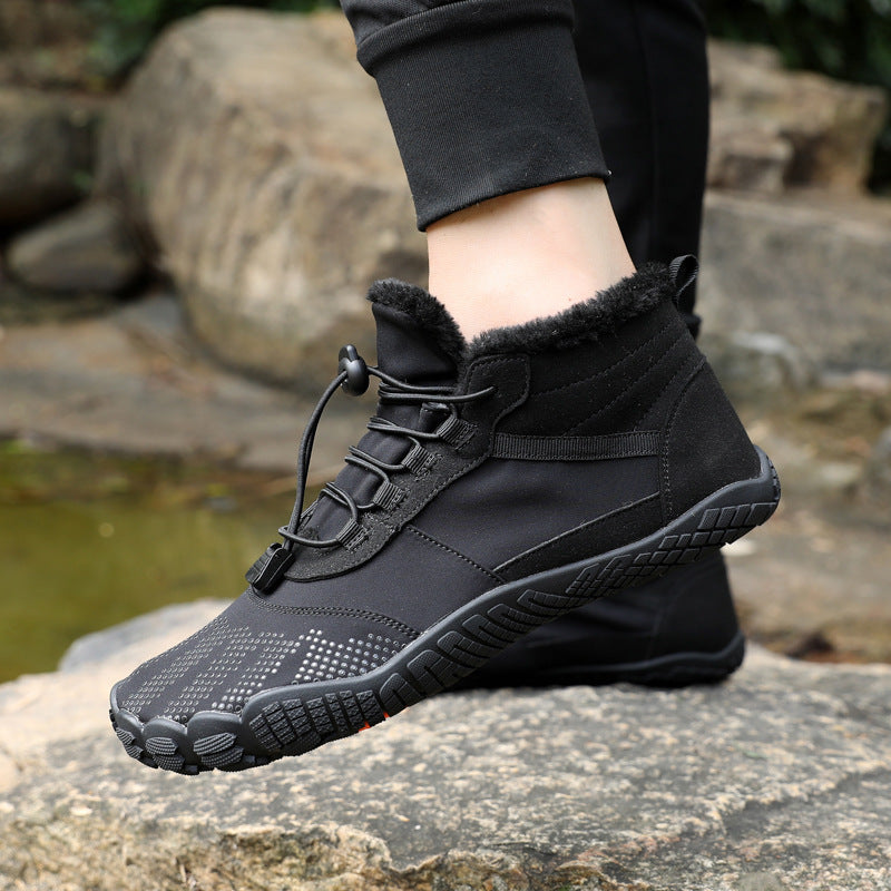 Men's Waterproof Fleece Lined Non-Slip Winter Hiking Shoes