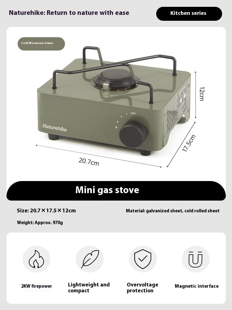 Mini Portable Gas Stove for Outdoor Camping and Cooking