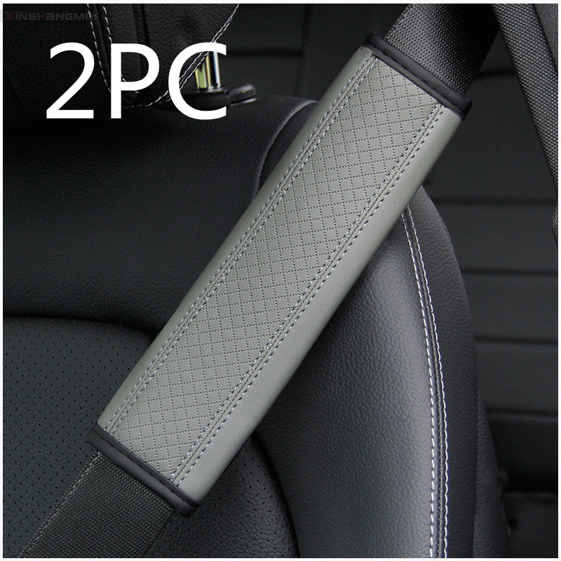 Fiber Leather Car Seat Belt Shoulder Guard Protective Cover