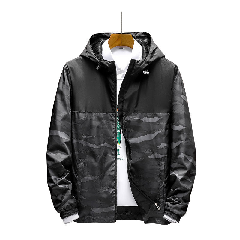 Trendy Jacket Casual Sports Camouflage Windbreaker