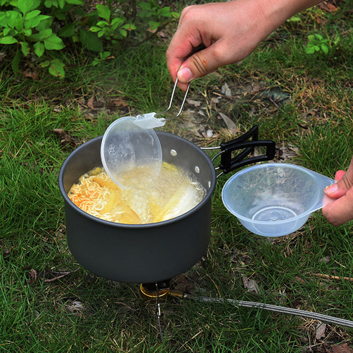 Camping Cookware Combo Set with Folding Mini Pot