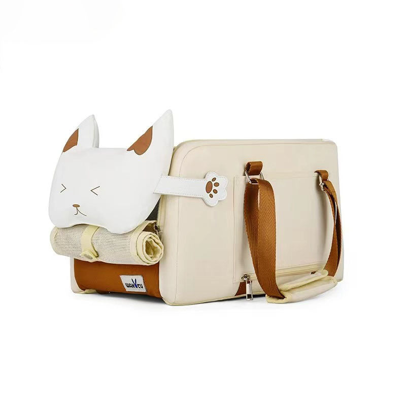 One-Shoulder Portable Outdoor Pet Travel and Bed Case