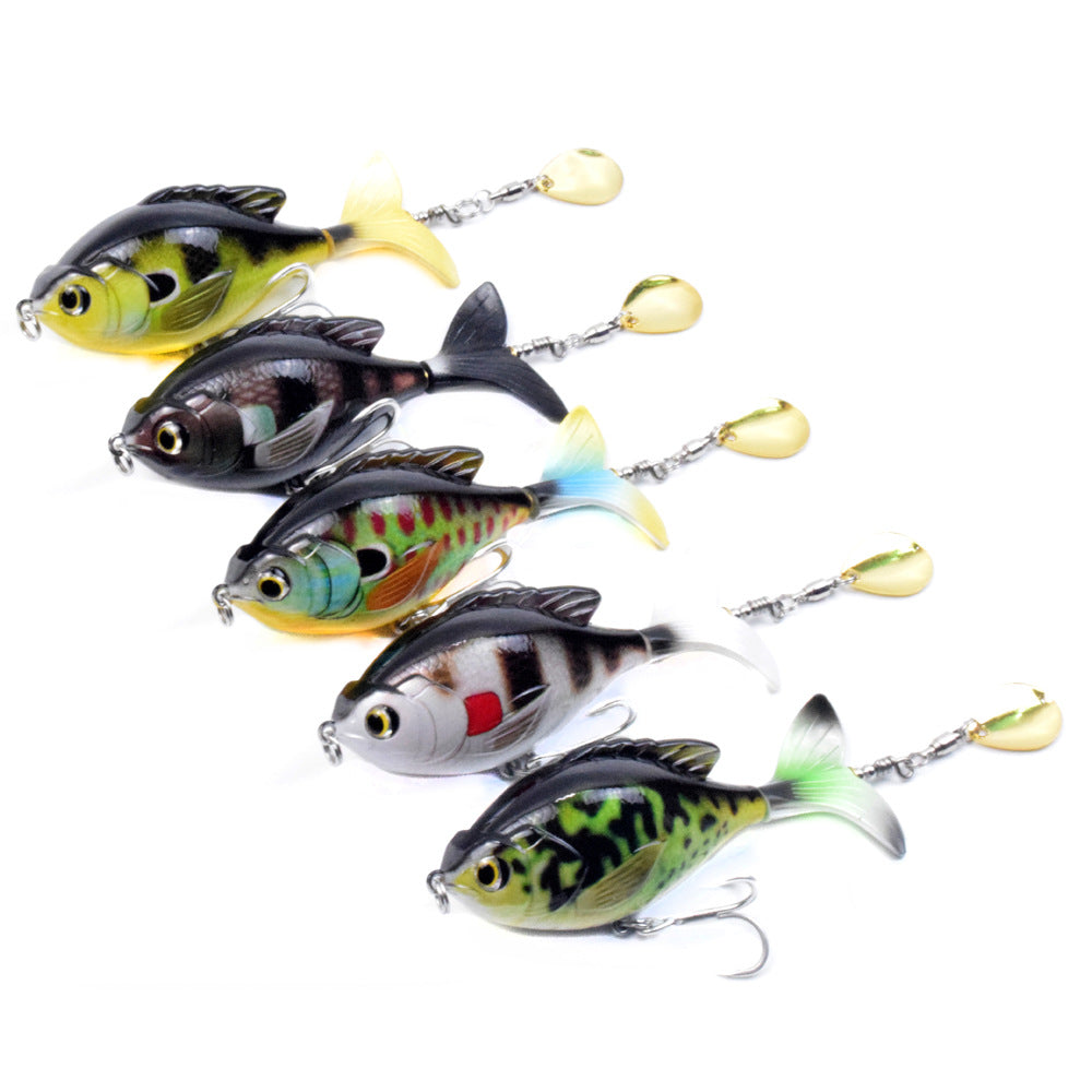 Tractor-Style Fishing Lure for Freshwater and Saltwater Fishing