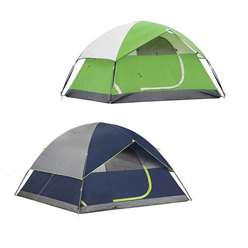 Double Layer Camping Tent with Sunshade and UV Protection