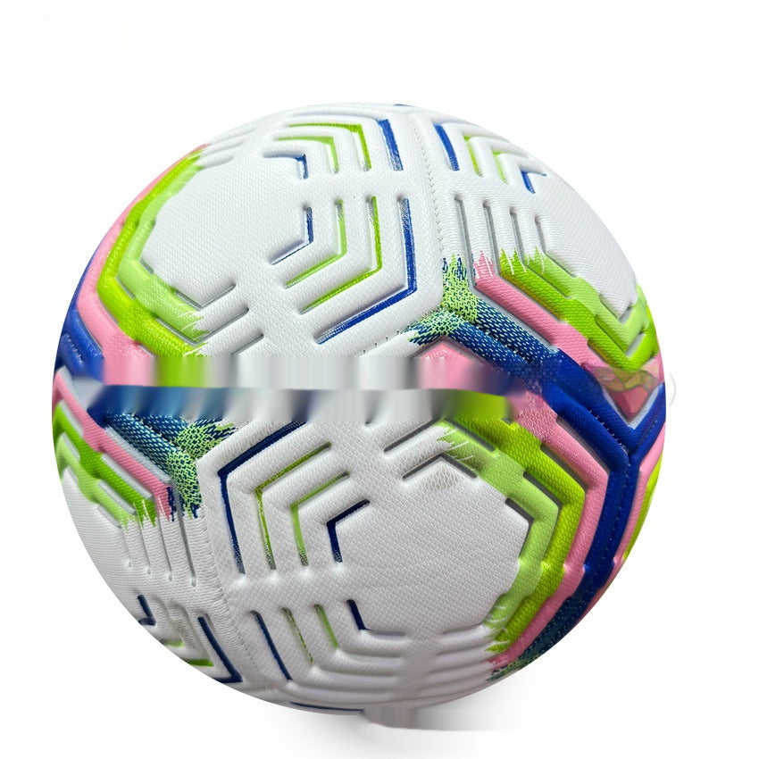 No. 5 Durable PVC Soccer Ball with Machine-Seamed Competition Design