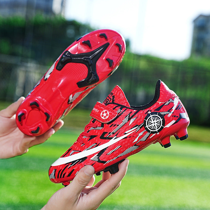 Children’s Velcro Football Shoes with Spikes for Sports Activities