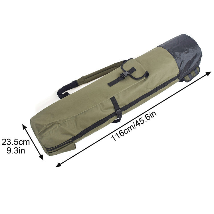 Cylindrical Fishing Bag for Rods and Fishing Gear