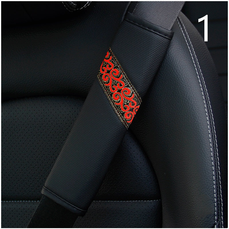 Ethnic Style Seat Belt Shoulder Cover For All Seasons