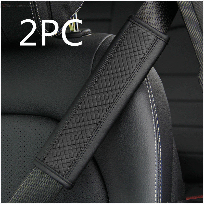 Fiber Leather Car Seat Belt Shoulder Guard Protective Cover